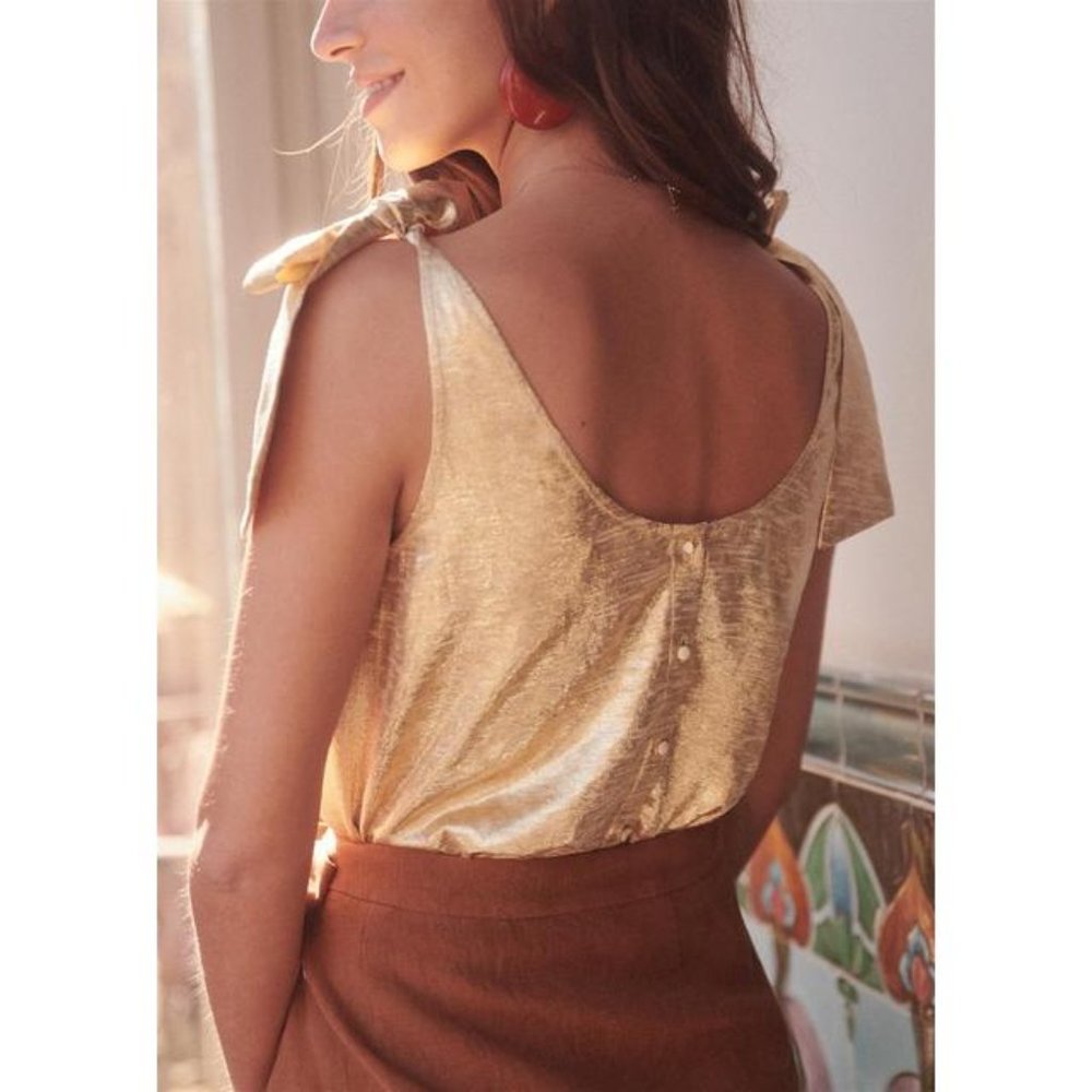 Sezane Rick Top in Gold